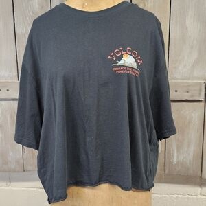 Women's Volcom Crop T-Shirt  XXL 100% Cotton